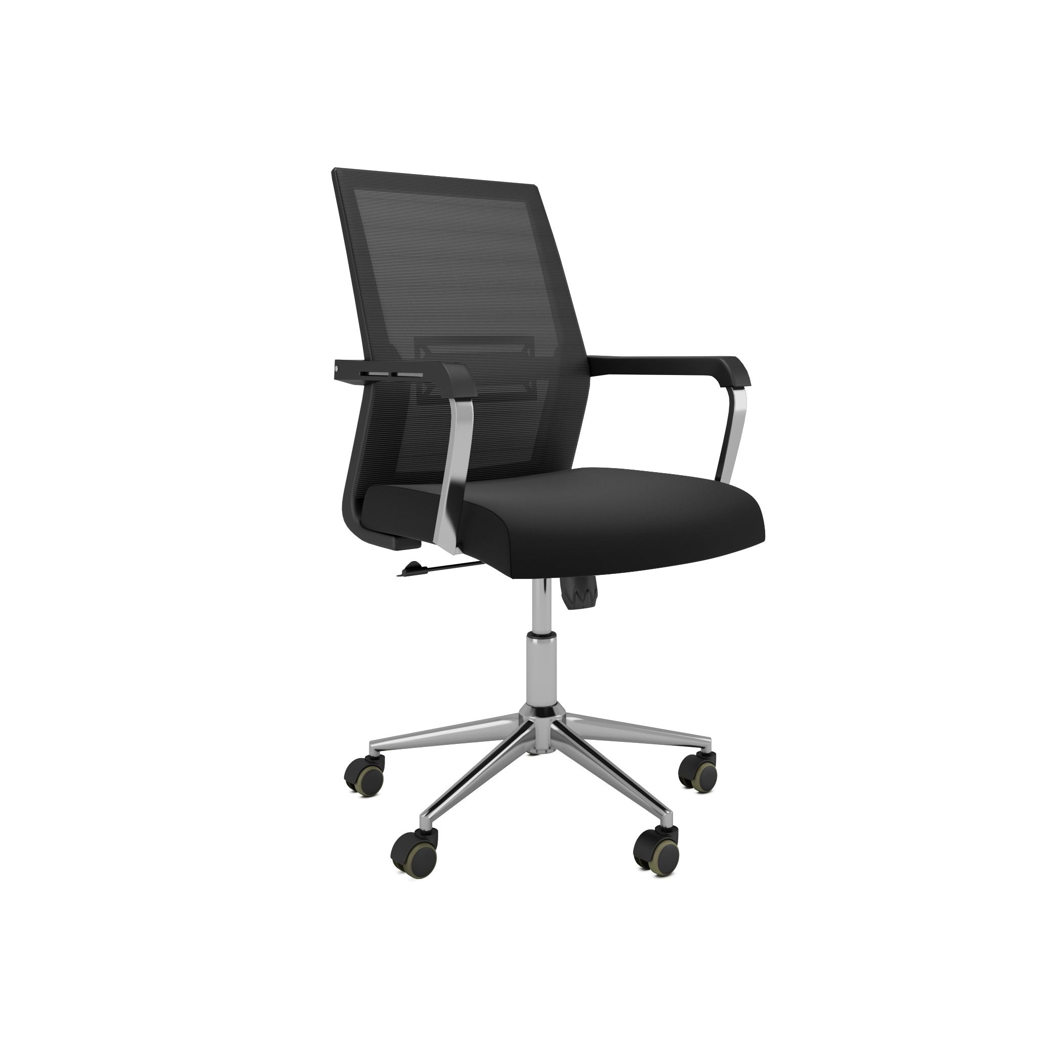 Nancy's Ocala Office Chair - Swivel Chair - Tiltable Backrest - Mesh - Ergonomic - Black - Plastic - 55 x 56 x 98 - 107 cm