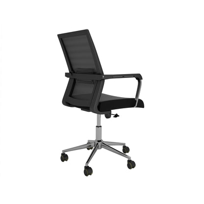 Nancy's Ocala Office Chair - Swivel Chair - Tiltable Backrest - Mesh - Ergonomic - Black - Plastic - 55 x 56 x 98 - 107 cm