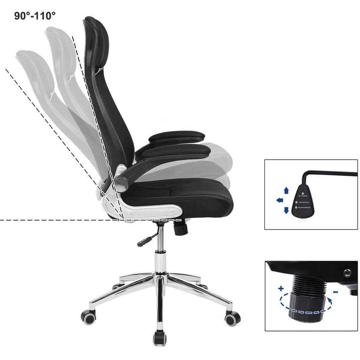 Nancy's Bureaustoel Zwart - Bureaustoelen - Bureaustoelen Voor Volwassenen - Nancy HomeStore