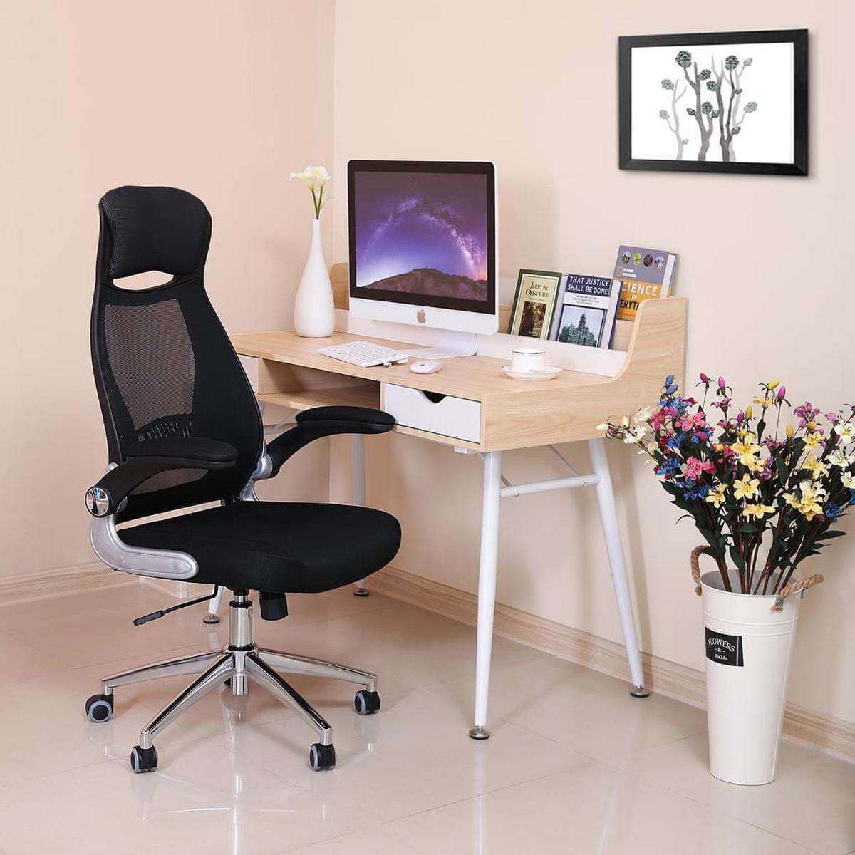 Nancy's Bureaustoel Zwart - Bureaustoelen - Bureaustoelen Voor Volwassenen - Nancy HomeStore
