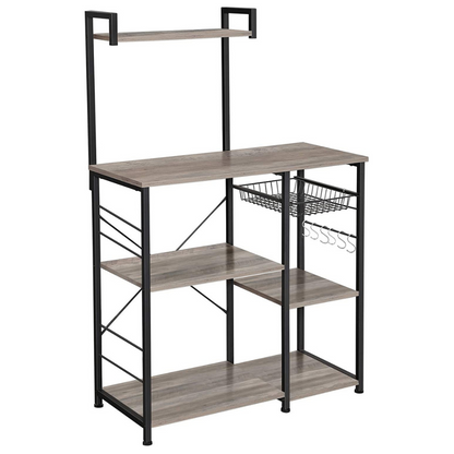 Armoire de cuisine Nancy's Huntsville - Armoires de cuisine - Industriel - Marron/Noir - 90 x 40 x 132 cm (L x L x H)