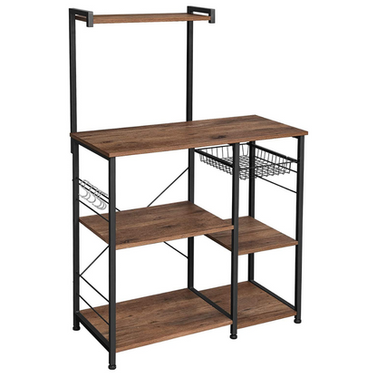 Nancy's Huntsville Kitchen Cabinet - Kitchen Cabinets - Industrial - Brown/Black - 90 x 40 x 132 cm (L x W x H)