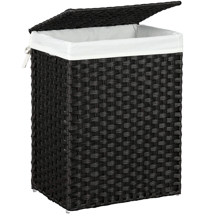 Nancy's Wasmand - Wassorteerder - Handgevlochten kunststof - 90L - Wit