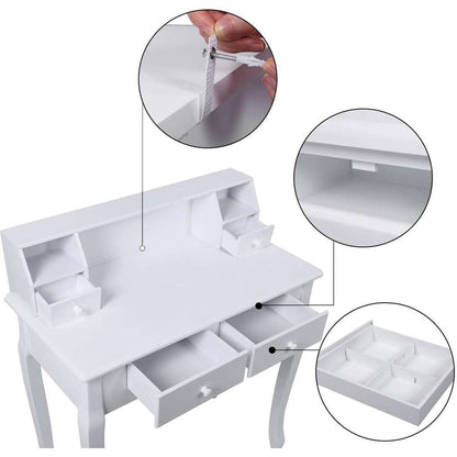 Nancy's Hermosa Beach Kaptafel Met Spiegel - Make-up Tafel Voor Vrouwen - Kaptafels