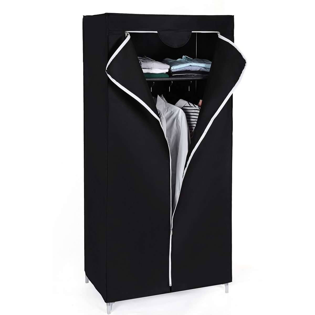 Nancy's Garderobekast - Oprolbare Garderobe - Kledingkast 160 x 75 x 45 cm - Nancy HomeStore