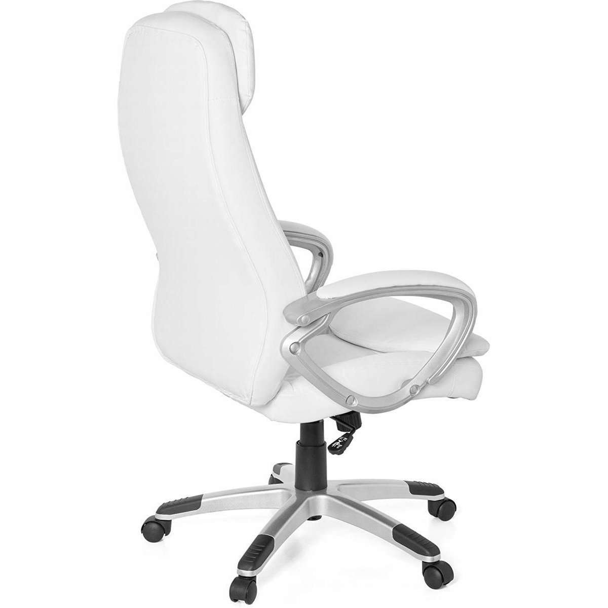 Nancy's Van Nest Bureaustoel - Directiestoel - Ergonomische Draaistoel - Wit - Kunstleer