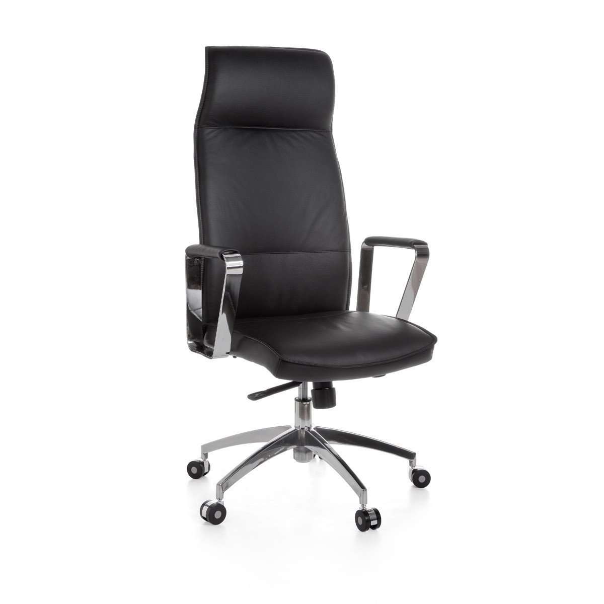 Nancy's Williamsbridge Leather Office Chair - Black Ergonomic Office Chair - Office Chairs For Adults