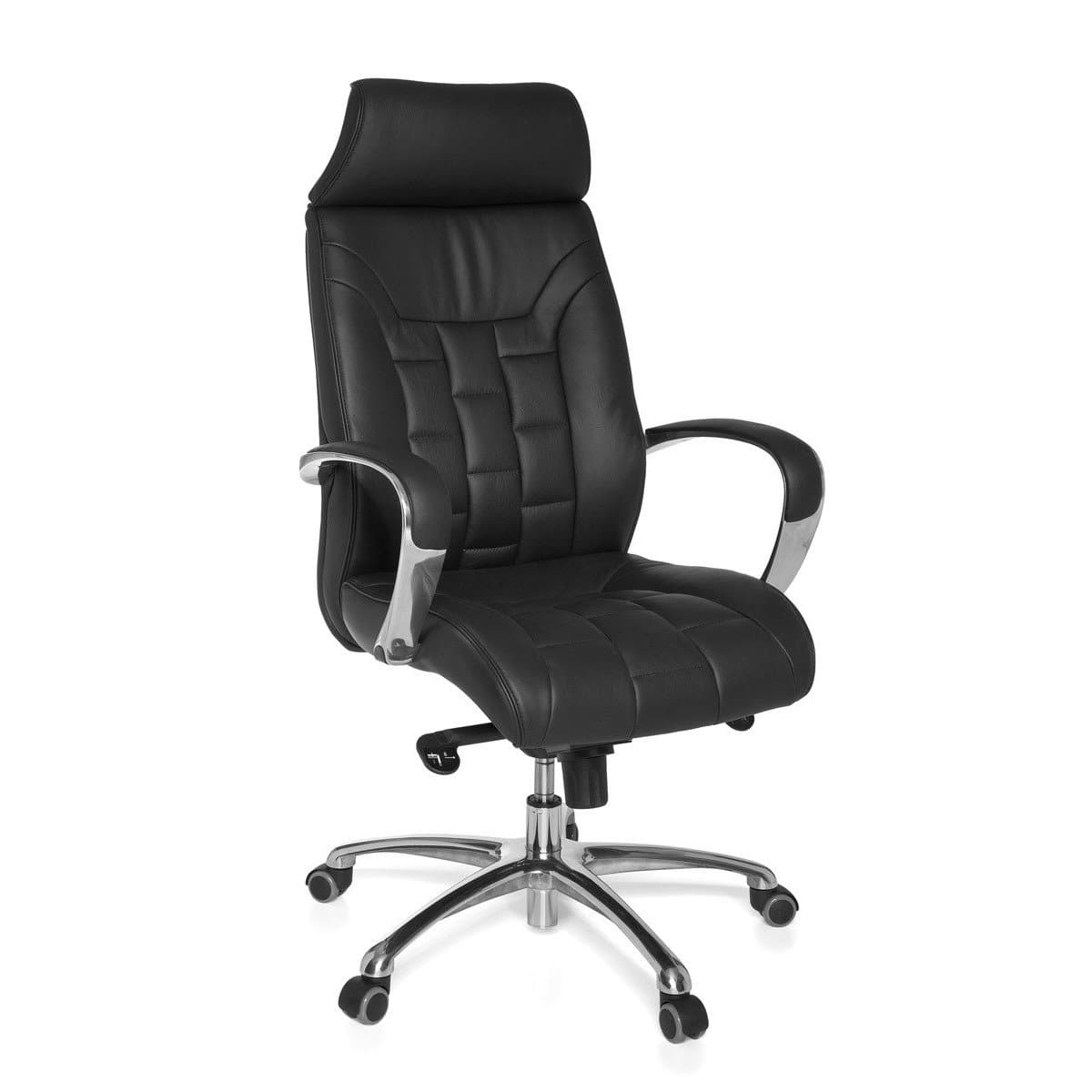 Chaise de bureau en cuir Bruckner de Nancy - Chaises de bureau ergonomiques - Chaises de bureau pour adultes