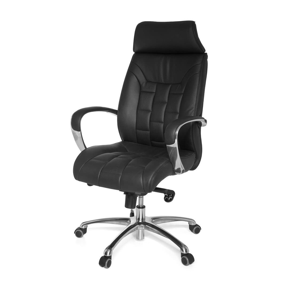 Chaise de bureau en cuir Bruckner de Nancy - Chaises de bureau ergonomiques - Chaises de bureau pour adultes
