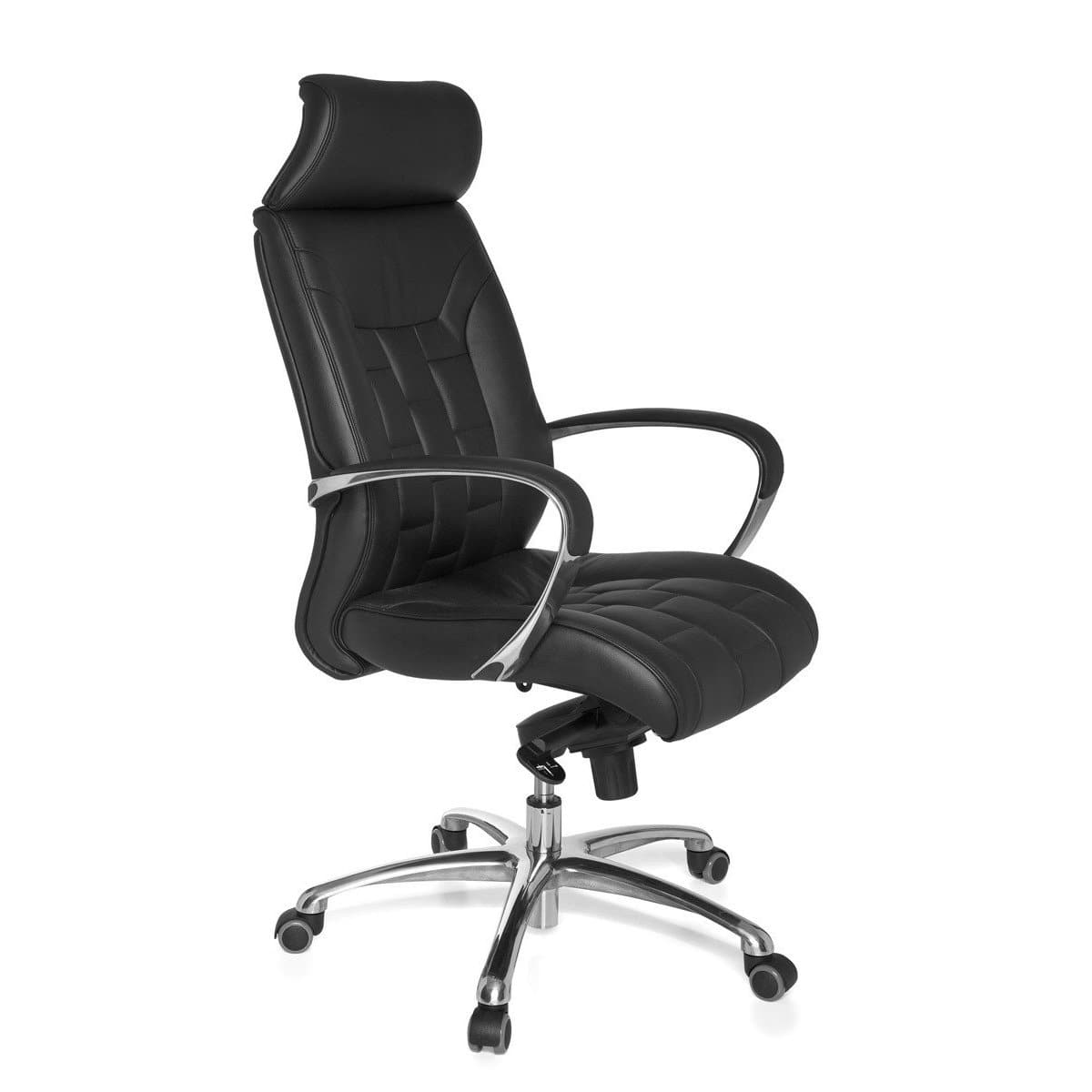 Chaise de bureau en cuir Bruckner de Nancy - Chaises de bureau ergonomiques - Chaises de bureau pour adultes