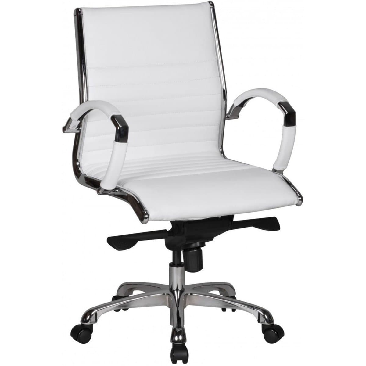 Chaise de bureau Nancy's Fairmount en cuir - Chaise de bureau ergonomique - Chaise de bureau pour adultes