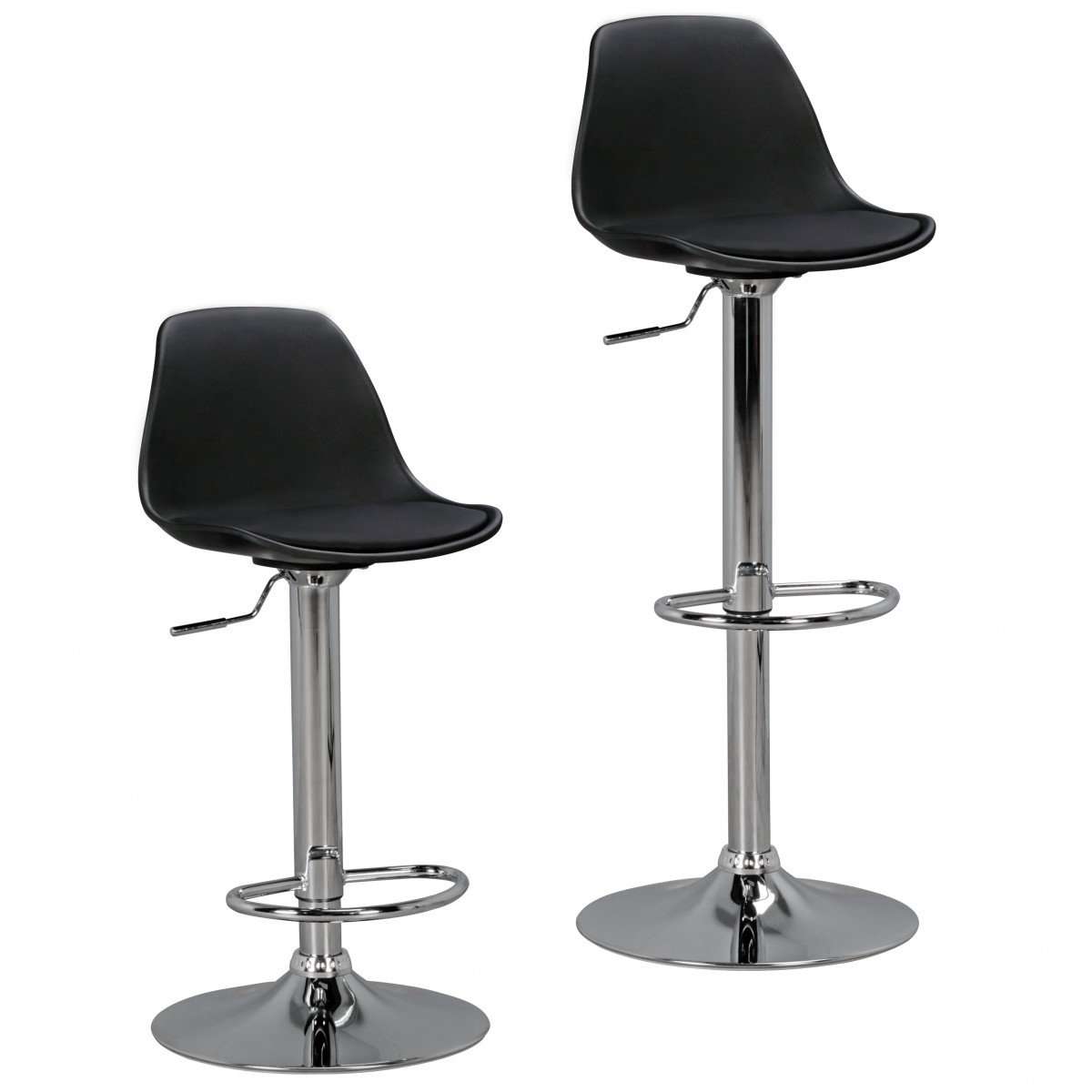 Nancy's Paradise Hills Luxury Bar Stool Black - Bar Stools - Bar Stool Adjustable 40 x 40 x 104 CM