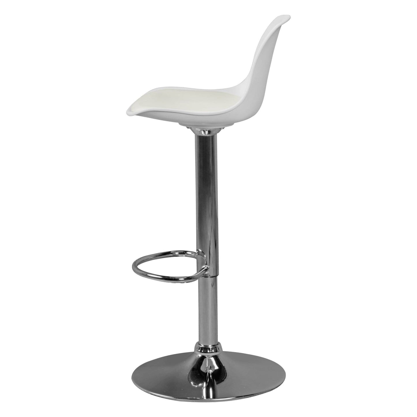 Nancy's Foothills Luxury Bar Stool White - Bar Stools - Bar Stool Adjustable 40 x 40 x 104 CM