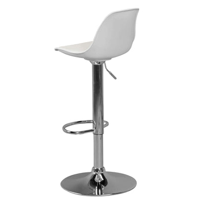 Nancy's Foothills Luxury Bar Stool White - Bar Stools - Bar Stool Adjustable 40 x 40 x 104 CM