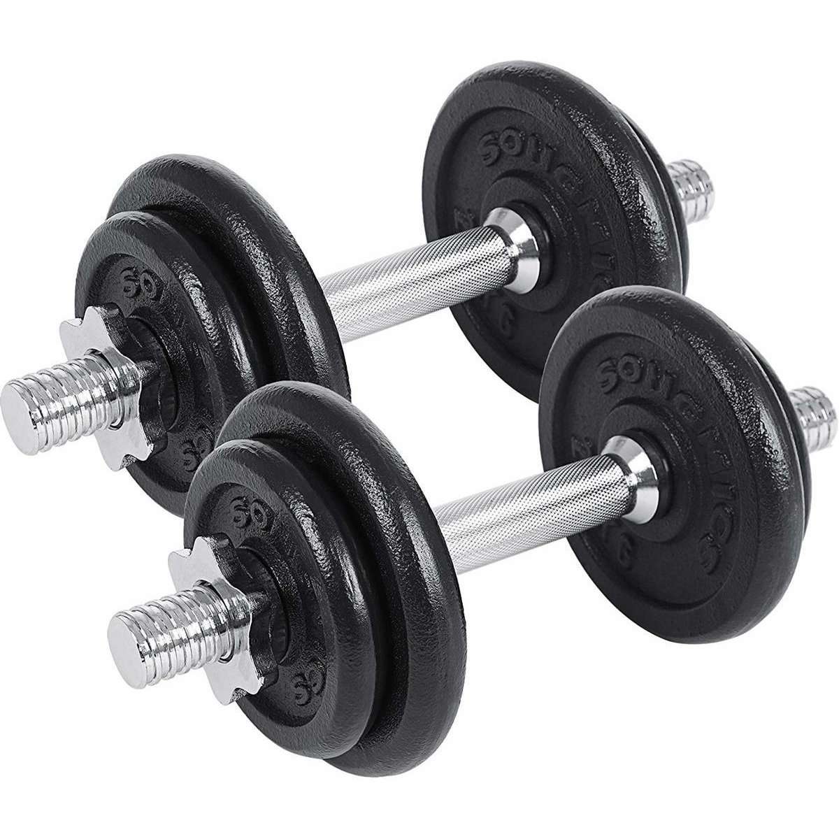 Ensemble d'haltères réglables de Nancy - Ensemble 2 x 10KG - Dumbell Extra Sturdy - Haltères - Ensemble d'haltères