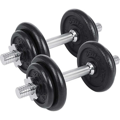 Ensemble d'haltères réglables de Nancy - Ensemble 2 x 10KG - Dumbell Extra Sturdy - Haltères - Ensemble d'haltères