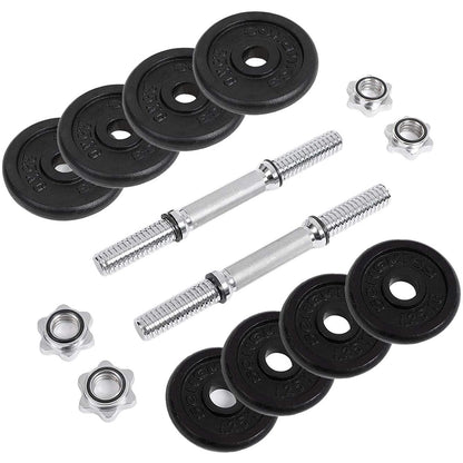 Ensemble d'haltères réglables de Nancy - Ensemble 2 x 10KG - Dumbell Extra Sturdy - Haltères - Ensemble d'haltères