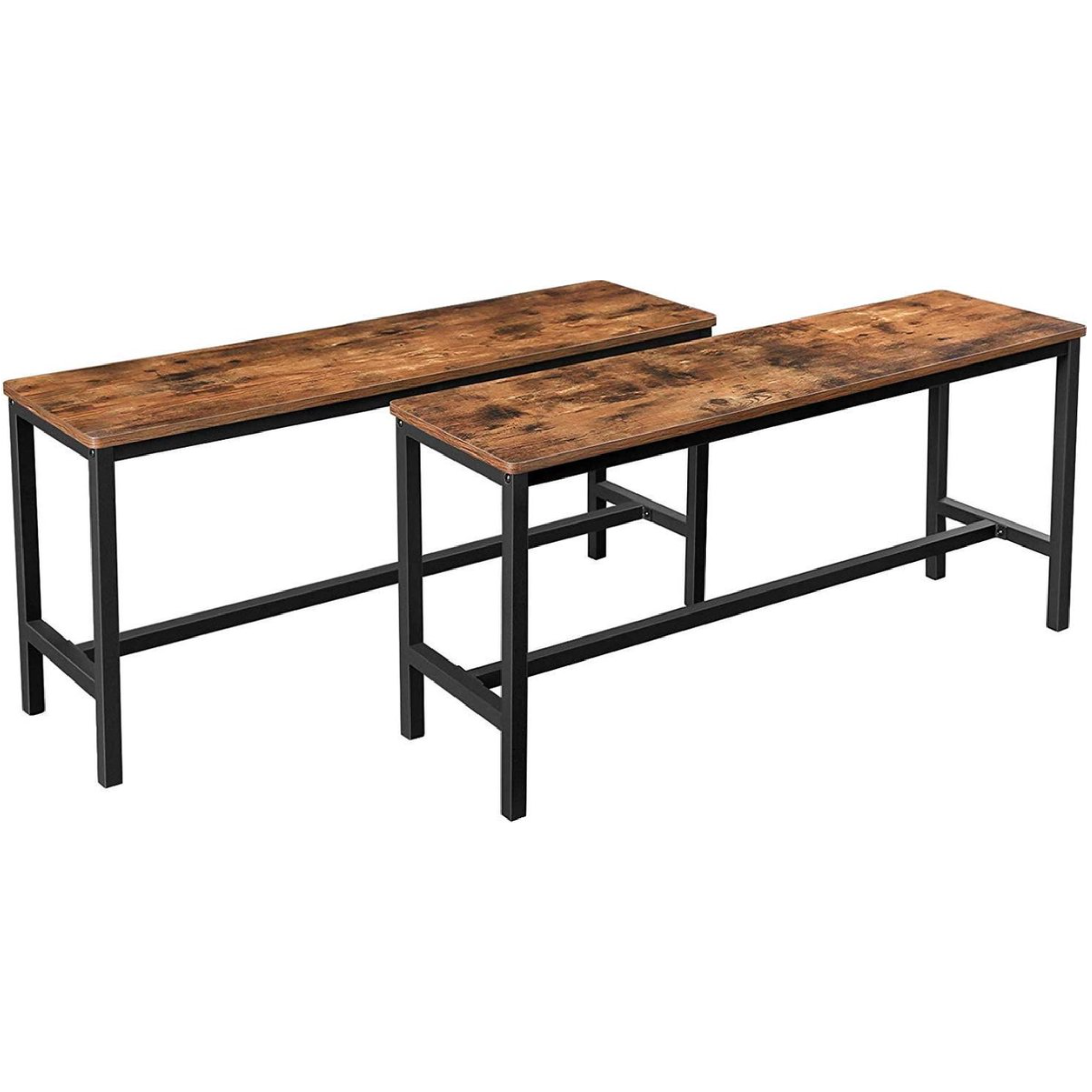 Nancy's Industrial Set of 2 Table Benches - Dining Room Bench - 108 x 32.5 x 50 cm - Benches