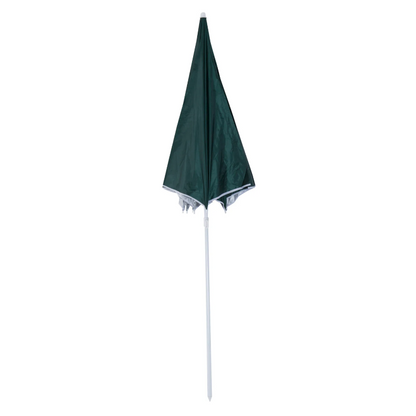Nancy's Addison Parasol - Strandparasol - Zijwand - Groen - 2-Delig - Polyester - Waterafstotend - Afneembare Zijwand - Diameter 220 cm