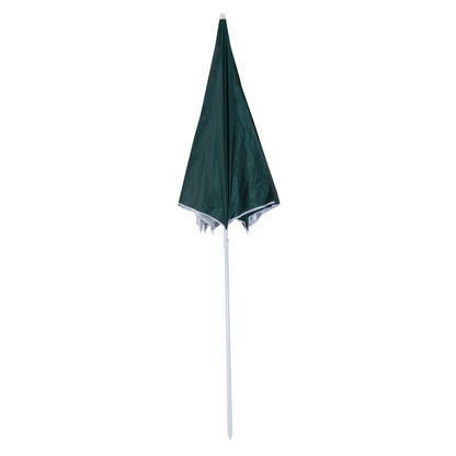 Nancy's Addison Parasol - Parasol de plage - Paroi latérale - Vert - 2 pièces - Polyester - Hydrofuge - Paroi latérale amovible - Ø 220 cm