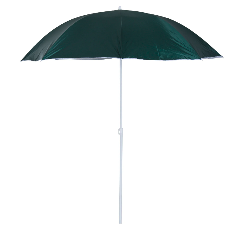Nancy's Addison Parasol - Parasol de plage - Paroi latérale - Vert - 2 pièces - Polyester - Hydrofuge - Paroi latérale amovible - Ø 220 cm
