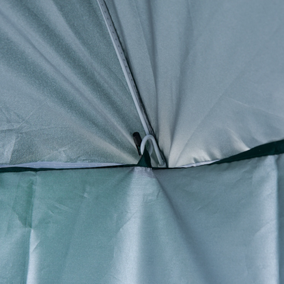 Nancy's Addison Parasol - Beach parasol - Side wall - Green - 2-piece - Polyester - Water-repellent - Removable side wall - Ø 220 cm