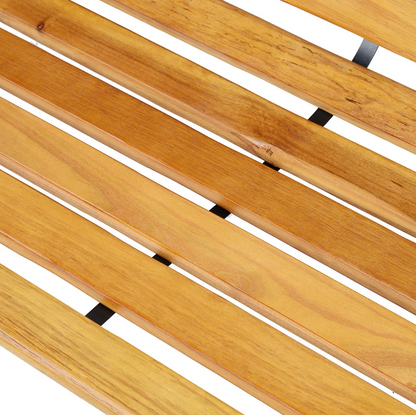 Nancy's Olney Tuinbank - Bankje - Houten Bankje - 2-Zits - Parkbank - Bruin - ± 120 x 60 x 80 cm