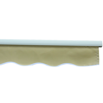 Nancy's Stow Awning - Sun protection - Hand crank - Balcony - Beige t - Shade - Wall mounted - Aluminum - Polyester - 350 cm wide