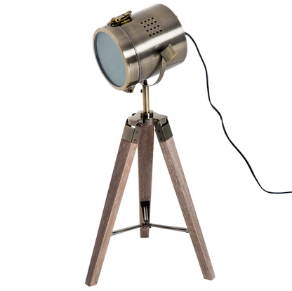 Nancy's Estero Table Lamp - Desk Lamp - Tripod - Retro Design - Studio Lamp - E14 - 25W - No Bulb - Bronze