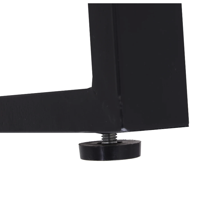 Nancy's Hermiston Tuinset - Partyset - Bierbanken - 3-Delig - Zithoek - Tafel - 2 Banken - Metaal - Zwart - 110 x 55 x 70 cm