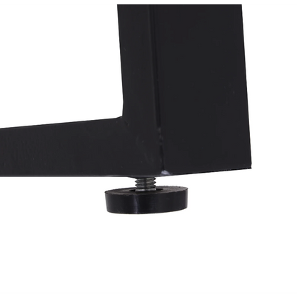Nancy's Hermiston Tuinset - Partyset - Bierbanken - 3-Delig - Zithoek - Tafel - 2 Banken - Metaal - Zwart - 110 x 55 x 70 cm