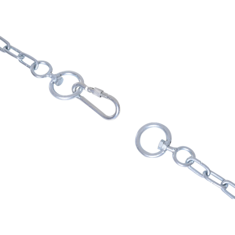 Nancy's Dunn Hangbank - Tuinbank - Schommel - 2-Zits - Kettingen - Metaal - Zwart - ± 130 x 60 x 50 cm