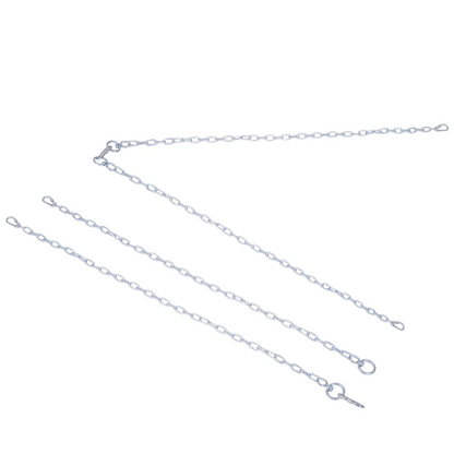 Nancy's Dunn Hangbank - Tuinbank - Schommel - 2-Zits - Kettingen - Metaal - Zwart - ± 130 x 60 x 50 cm