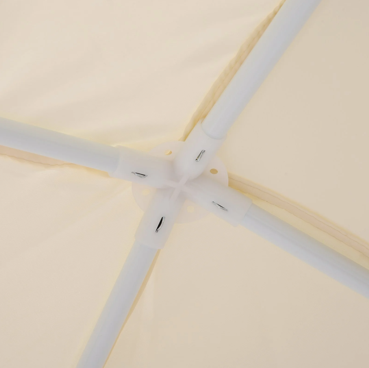 Nancy's Tualatin Partytent - Tuinpaviljoen - Zijwanden - Weerbestendig - Klamboe - Tent - Beige - 3 x 3 m