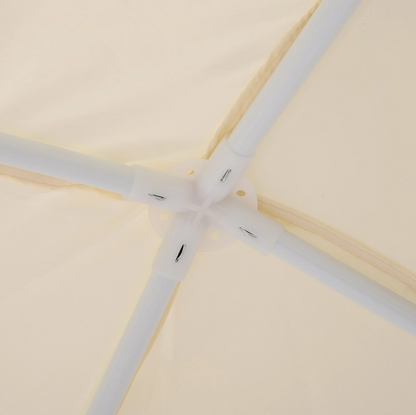 Nancy's Tualatin Partytent - Tuinpaviljoen - Zijwanden - Weerbestendig - Klamboe - Tent - Beige - 3 x 3 m