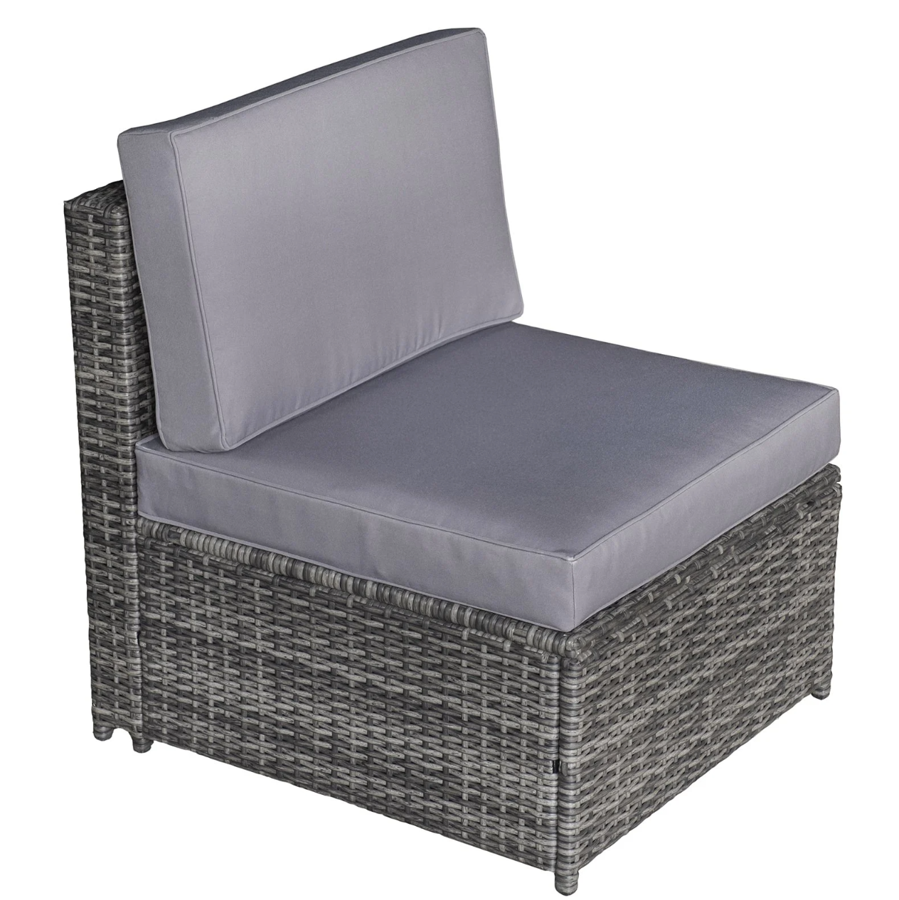 Nancy's Sanger Lounge set - Garden set - Storage baskets - Sofas - Seating set - Side table - Gray - Polyrattan - Steel