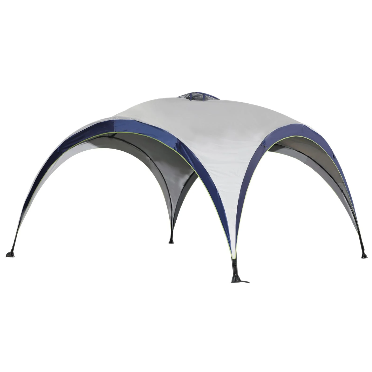 Nancy's Ramsey Party Tent - Garden Pavilion - Pavilion - Sun protection - Weatherproof - Polyester - Cream - White - Blue - 400 x 400 cm