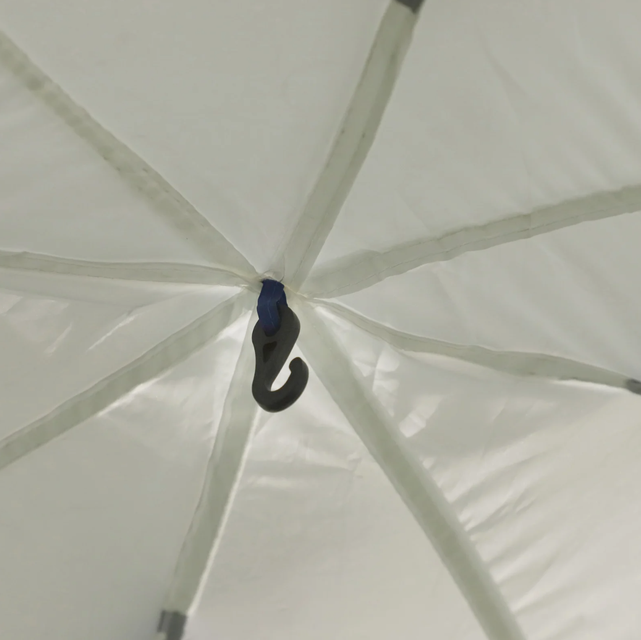 Tente de fête Gladstone de Nancy - Pavillon de jardin - Résistant aux intempéries - Poteau en fibre de verre - Polyester - Crème - Blanc - Bleu - 350 x 350 cm