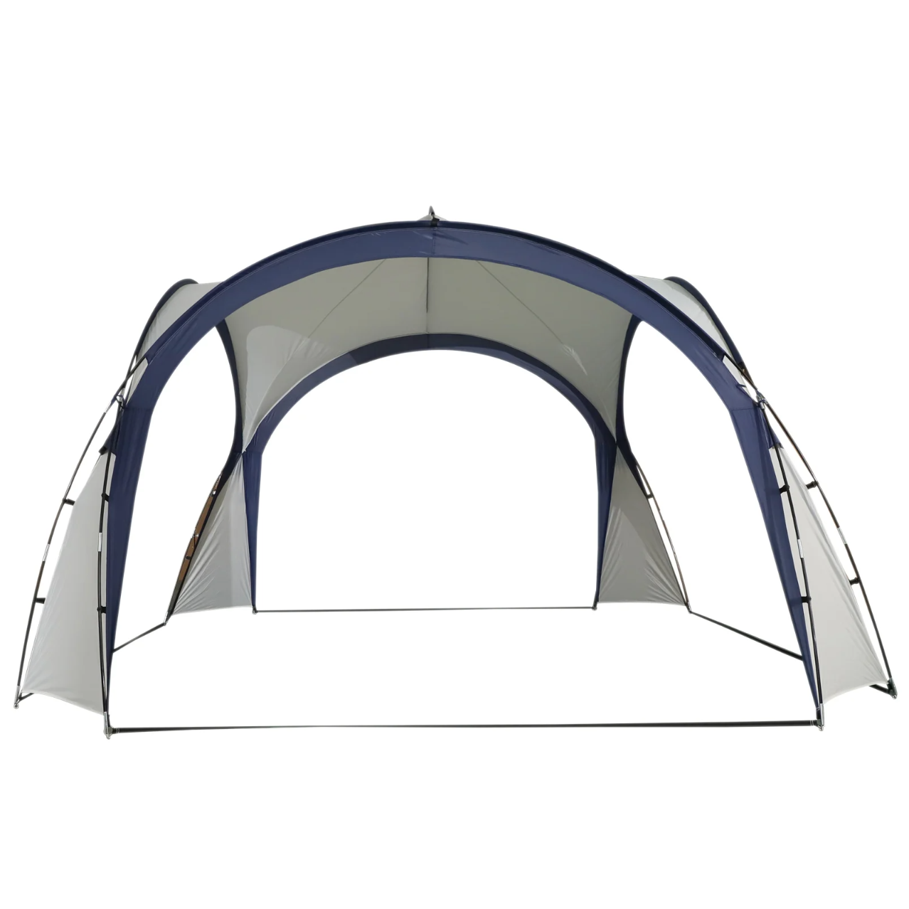 Nancy's Gladstone Partytent - Tuinpaviljoen - Weerbestendig - Glasvezelstang - Polyester - Crème - Wit - Blauw - 350 x 350 cm