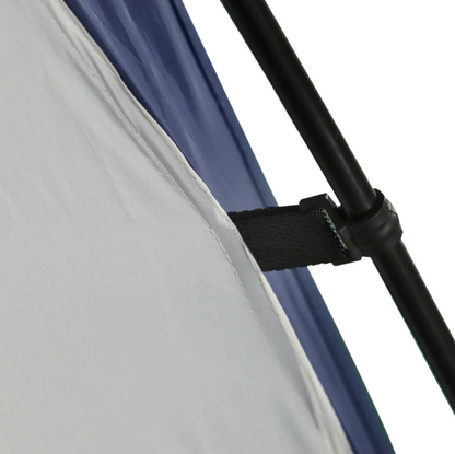 Nancy's Gladstone Partytent - Tuinpaviljoen - Weerbestendig - Glasvezelstang - Polyester - Crème - Wit - Blauw - 350 x 350 cm