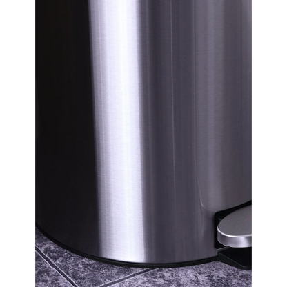 Nancy's Immokalee Prullenbak - Pedaalemmer - 12 L - Binnenemmer - Soft Close - RVS - 30.8 x 48.7 cm - Zilver