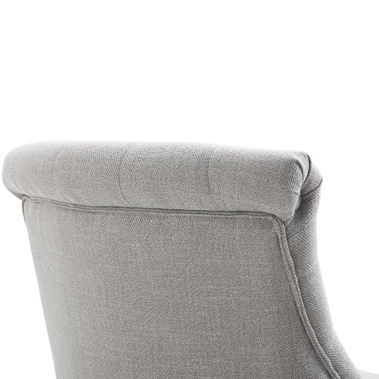 Nancy's Edgewater Armchair - Upholstered Chair - Lounge Chair - Reading Chair - Linen - Blue - 52.5 x 69 x 77 cm