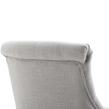 Nancy's Edgewater Armchair - Upholstered Chair - Lounge Chair - Reading Chair - Linen - Blue - 52.5 x 69 x 77 cm