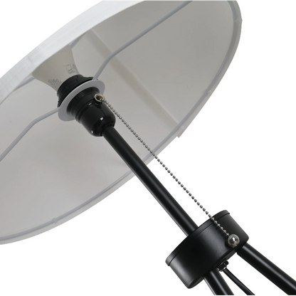 Nancy's DeBary Vloerlamp - Staande Lamp - Driepoots - E27 - Zwart - Staal