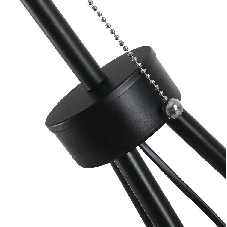 Nancy's DeBary Vloerlamp - Staande Lamp - Driepoots - E27 - Zwart - Staal