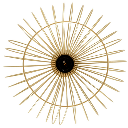 Nancy's Warrenville Hanglamp - Plafondlamp - Hangverlichting - Modern - E27 - 40W - Staal - Goud