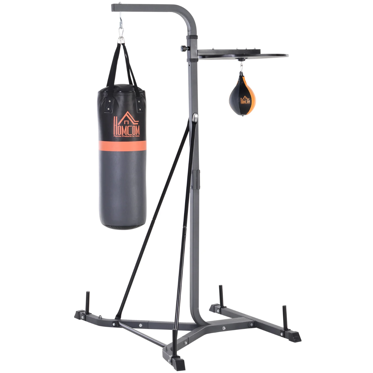 Nancy's Forney Punching Bag Holder - Punching Bag Stand - With Punching Ball - 100 KG - Steel - 104 x 156 x 202 cm 