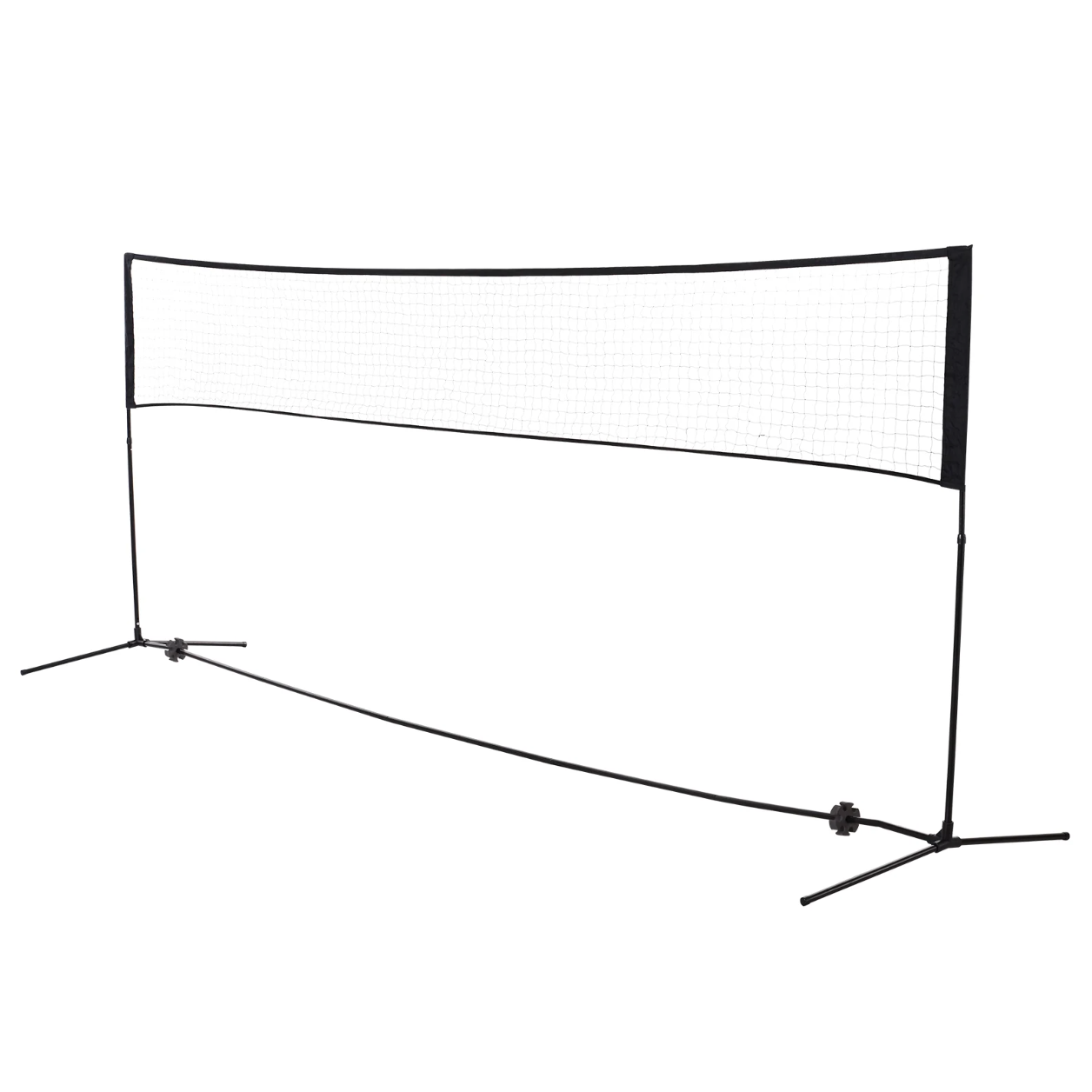 Filet de badminton de Nancy - Filet de volley-ball - Filet de tennis - Portable - 2 hauteurs - Sac de transport - 94/158 x 400 x 60 cm 