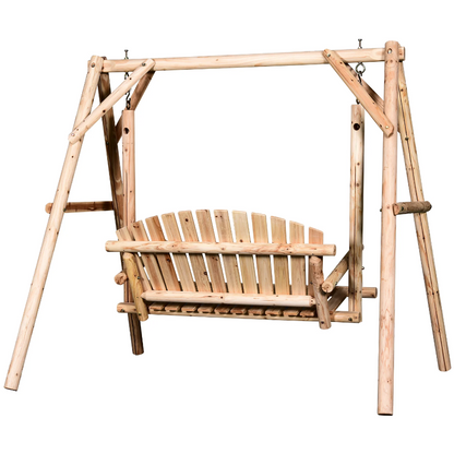 Nancy's Oakley Garden Swing - 2-Seater Swing - Hanging Bench - Solid Pine Wood - Weatherproof - 187 x 137 x 170 cm