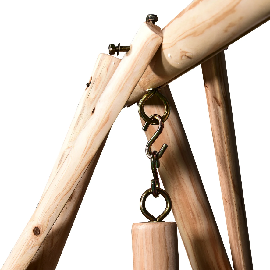 Nancy's Oakley Garden Swing - 2-Seater Swing - Hanging Bench - Solid Pine Wood - Weatherproof - 187 x 137 x 170 cm